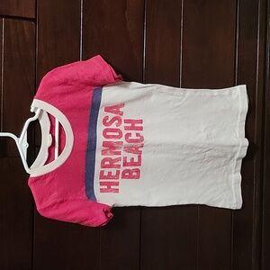 Hollister red white and blue short sleeved shirt size small juniors